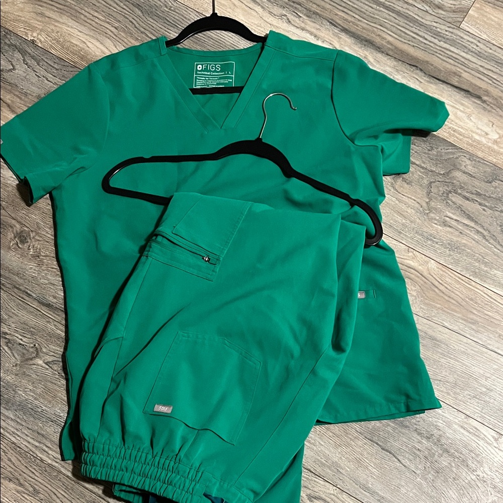 Figs Teal Scrub Ensemble